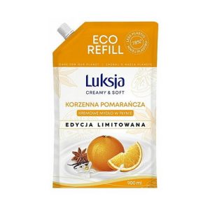 Жидкое крем-мыло "Пряный апельсин", Luksja Creamy & Soft Spicy Orange Eco Refill (сменный блок)