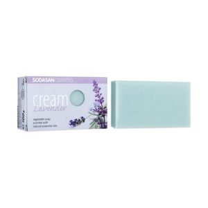 Мыло-крем для лица "Lavender", Sodasan Cream Lavender Soap