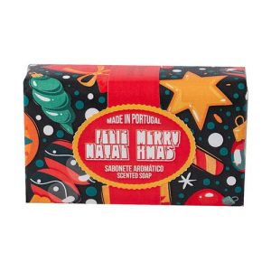 Натуральное мыло с ароматом апельсина и корицы, Essencias De Portugal Feliz Natal Merry Christmas