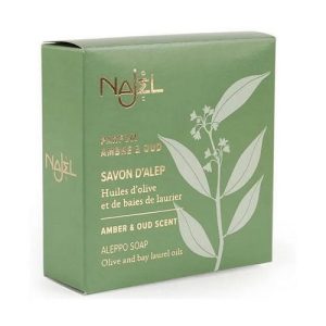 Мыло алеппское "Амбра и уд", Najel Aleppo Soap Amber& Oud Scent