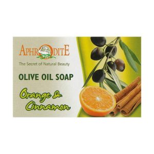 Оливковое мыло с маслом апельсина и корицей, Aphrodite Olive Oil Soap Orange & Cinnamon