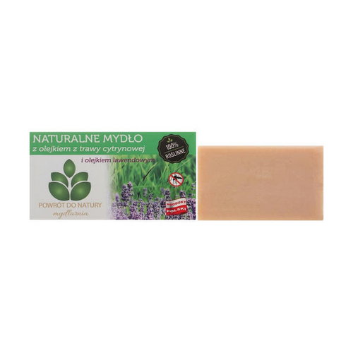 Натуральное мыло "Масло лимонной травы и лаванды", Powrot do Natury Natural Soap Lemon grass and lavender Oil