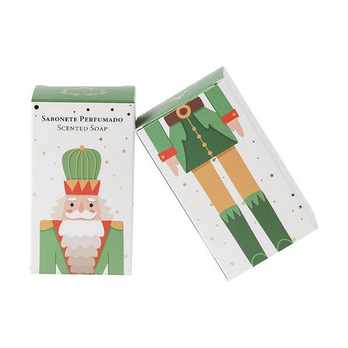 Мыло "Зеленый рождественский щелкунчик с ароматом сосны и кедра", Essencias De Portugal Green Christmas Nutcraker