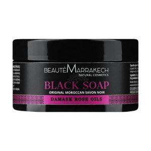 Натуральное черное мыло "Роза", Beaute Marrakech Savon Noir Moroccan Black Soap