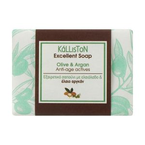 Традиционное мыло с аргановым маслом, Kalliston Traditional Pure Olive Oil Soap Anti-Age Actives