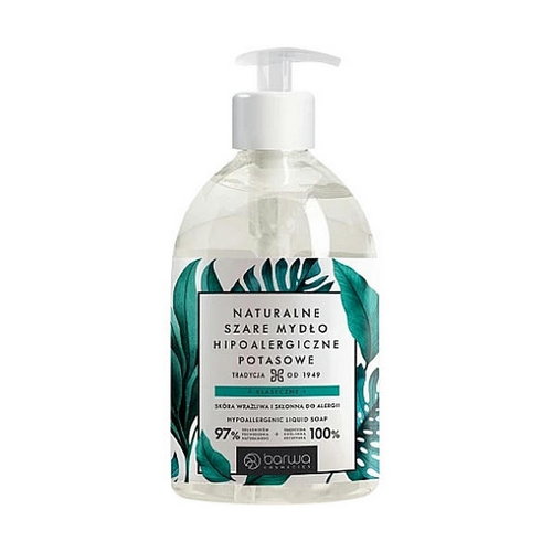 Гипоаллергенное жидкое калийно-серое мыло, Barwa Hypoallergenic Liquid Soap