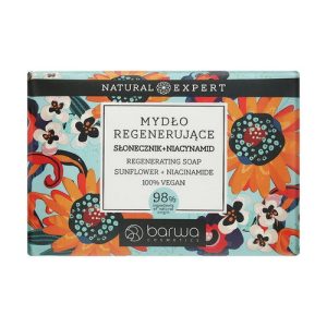 Твердое питательное мыло "Подсолнух и ниацинамид", Barwa Natural Expert