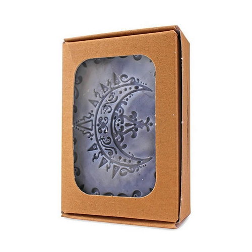 Твердое мыло "Активированый уголь", Полумесяц, Wooden Spoon Bar Soap