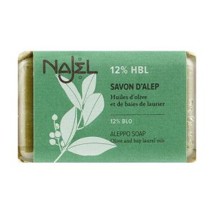 Мыло алеппское 12% масла лавра, Najel Savon d’Alep Aleppo Soap By Laurel Oils 12%