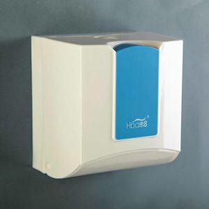 Диспенсер бумажных полотенец в листах, 17x12x15,5, пластиковый, цвет белый