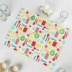 Коврик для сушки посуды Доляна «Кухня», 38x51 см, микрофибра