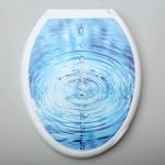 Сиденье с крышкой для унитаза «Декор. Капли», 44,5x37,5 см, цвет белый