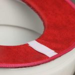 Чехол на сиденье для унитаза на липучках Доляна «Плюш», 34x40 см, цвет МИКС