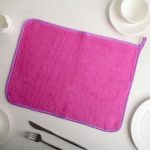 Коврик для сушки посуды Доляна, 40x30 см, микрофибра, цвет МИКС