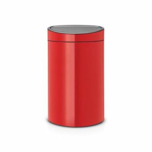 Мусорное ведро Brabantia Touch Bin New, цвет пламенно-красный, 40 л