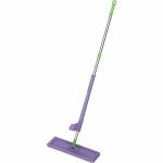 Швабра для мытья пола ORION прямоугольная, 130 см, цвет фиолетовый-зелёный