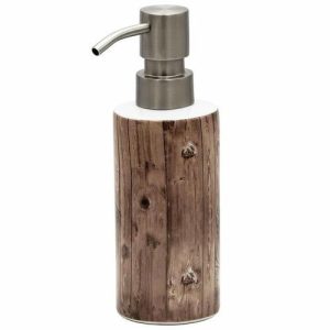 Дозатор для жидкого мыла Woody, цвет бежевый/коричневый