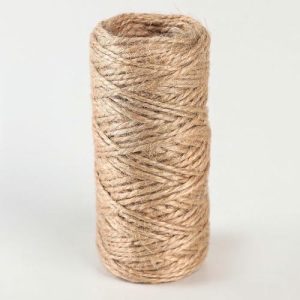 Шпагат джутовый d=1,5 мм, 30 м, скрученный, цвет натуральный