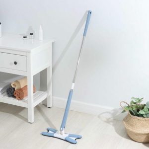 Швабра с отжимом Twist Raccoon, насадка из микрофибры 36x14 см, стальная нержавеющая ручка 125 см