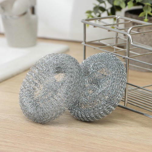 Мочалка для посуды «Спираль», плетёная, 2 шт,15 г