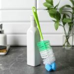 Ёршик для посуды с губкой, 5x30 см, цвет МИКС