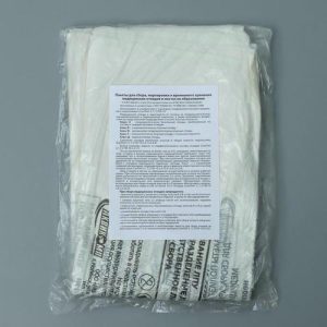 Пакеты для сбора, хранения и утилизации медицинских отходов, класс «А», 50x60 см, 14 микрон, 50 шт, цвет белый