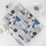 Коврик для сушки посуды Доляна «В поисках открытий», 34x50 см, лён