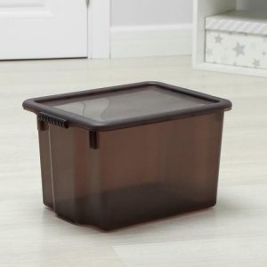 Контейнер для хранения с крышкой Porter, 21 л, 43x32x26 см, цвет грозовое небо