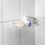 Полка для ванной прямая, 35x13x7,5 см, цвет белый