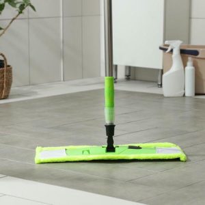 Швабра плоская, стальной телескопический черенок, 45x16x71 см, микрофибра, цвет МИКС