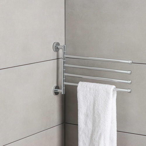 Держатель для полотенец, 4 спицы, 34,5x21 см, цвет хром