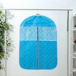 Чехол для одежды Доляна «Фло», 60x90 см, цвет синий