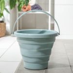 Ведро складное, 5 л, 26x26x20 см, цвет серый