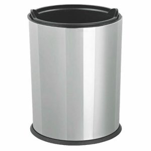 Урна из нержавеющей стали, 12 л, пластиковый контейнер