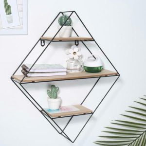 Полка 3-х ярусная Доляна «Лофт», 41x11,5x50 см, цвет чёрный