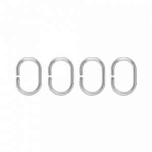 Кольца для штор, 12 шт, серые