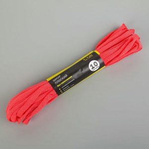 Шнур плоский, d=6 мм, длина 10 м, цвет МИКС