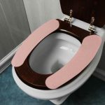 Накладки на сиденье унитаза, самоклеящиеся, розовые, 2 шт