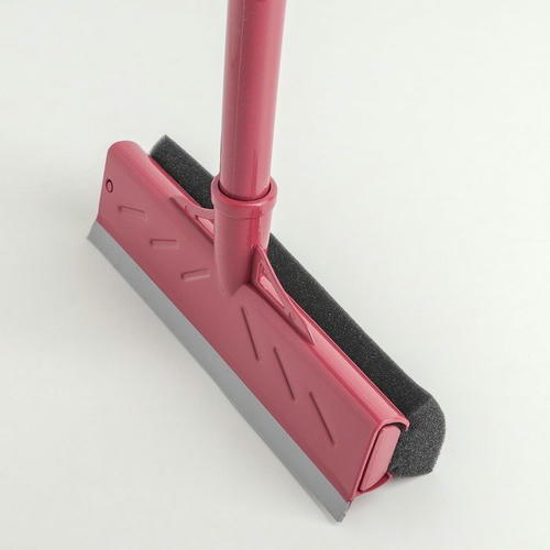 Окномойка с пластиковой ручкой и сгоном, 22x5x34,4 см, поролон, цвет МИКС — изображение 2