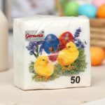 Салфетки бумажные «Гармония цвета. Цыплята», 24*24 см, 50 шт