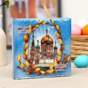 Салфетки бумажные New line «Пасхальное воскресенье», 33*33 см, 20 шт