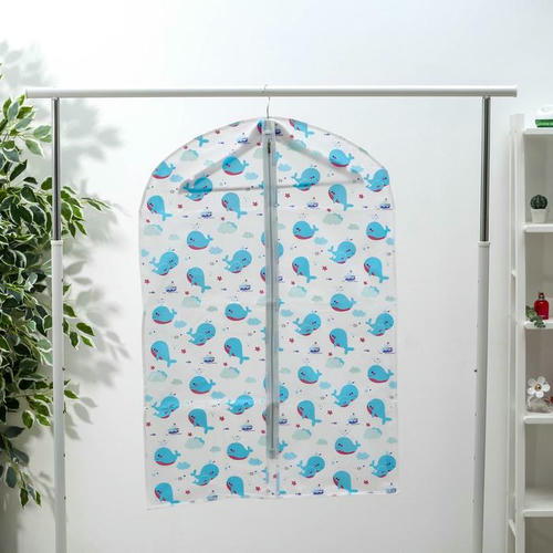 Чехол для одежды Доляна «Кит», 60x90 см