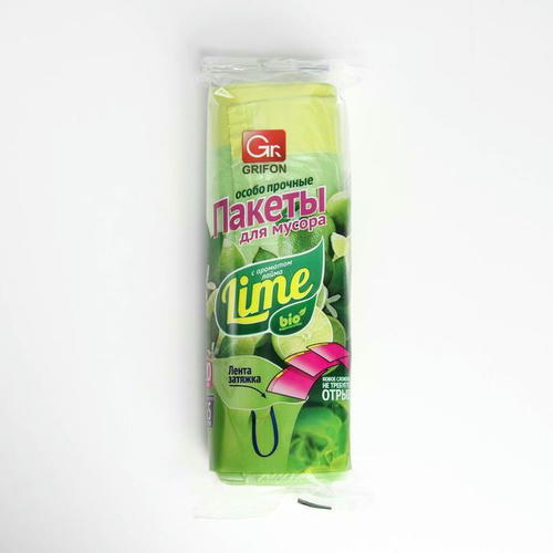 Мешки для мусора с завязками Bio «Лайм», 35 л,12 мкм, ПНД, 20 шт, цвет салатовый