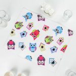 Коврик для сушки посуды Доляна «Совушки», 38x51 см, микрофибра