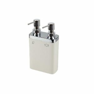 Дозатор двойной Viva, 0,3 л, 0,6 л, 12,5 х 6 х 22 см, цвет бежевый