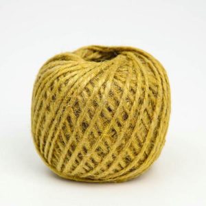Шпагат джутовый, 1120 Текс, 50 м, цвет жёлтый