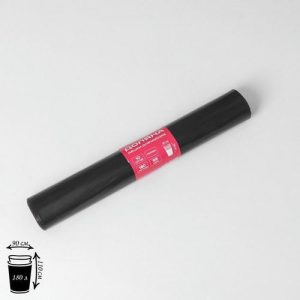 Мешки для мусора Доляна «Профи», 180 л, 90x110 см, 55 мкм, ПВД, 10 шт, цвет чёрный