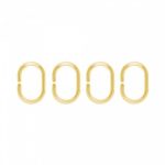 Кольца для штор, 12 шт, желтые