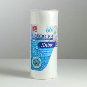 Салфетки универсальные, 25x30 см, рулон 60 шт