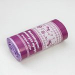 Мешки для мусора многопакетные «Узоры чистоты», 60 л, 60x70 см, 7,5 мкм, ПНД, 45 шт, цвет сиреневый